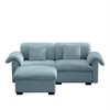 NicBex Couches for Living Room Modern  Accent Chair Couch Velvet Fabric Upholstered Single Sofa With Fluffy Pillows and Storage Function - 2 of 4