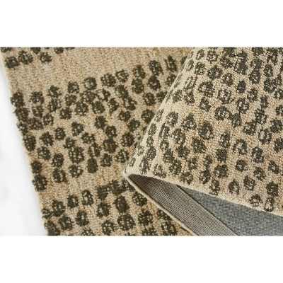 Axel Black and Natural Wool Handtufted Rug
