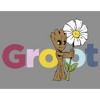 Women's Marvel Floral Groot Racerback Tank Top - 2 of 4