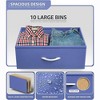 Sorbus 10 Drawers Dresser - Furniture Storage for Bedroom, Closet, Office Organization - Steel Frame, Wood Top, Fabric Bins - 3 of 4
