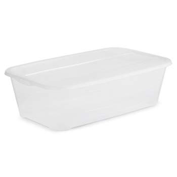 Life Story Durable 5.7-Liter Clear Shoe & Closet Storage Box Container (12 Pack)