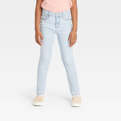 Girls' High-rise Ultimate Stretch Skinny Jeans - Cat & Jack™ Light Wash 5 :  Target