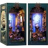 Chaokws DIY Book Nook Kit – Miniature Dollhouse Booknook, 3D Wooden Bookshelf Puzzle, Suitable Creative Bookshelf Easter Toys for Kids - 2 of 4