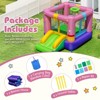 Costway Inflatable Bouncy Castle with Jumping Area Slide & Basketball Game - 4 of 4