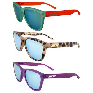 3 Pairs of Epoch Eyewear Vibe Sunglasses with Teal Mirror, Teal Mirror Lenses - 1 of 4