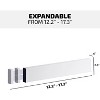 4-Pack Bamboo Drawer Dividers – Adjustable 12.5"–17" Expandable Organizers for Clothes, Kitchen, Dresser, Office & Bathroom Storage – Grey – Bambüsi - 2 of 4