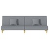 vidaXL Sofa Bed Light grey Fabric (100% polyester), plywood Medium - 3 of 4