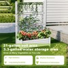 NAYSAYE Raised Garden Bed Planter Box Trellis Outdoor Resin Raised Garden Bed with Drain Plug for Climbing Plants, Light Gray, 43.4"*18.27"*64.29" - 4 of 4