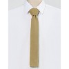 Allegra K Men's Knit Self-Tied Solid Color Skinny Square Tipping Ties - 2 of 4