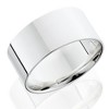 Pompeii3 10mm Flat High Polished Wedding Band 10K White Gold - 3 of 4