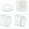 Unique Bargains 16.91oz Round Texture Decorative Glass Jar with Lid Clear 1 Pc - 4 of 4