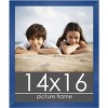 PosterPalooza | Classic Modern Blue Picture Frame - UV Acrylic, Foam Board Backing, Hanging Hardware - 2 of 4