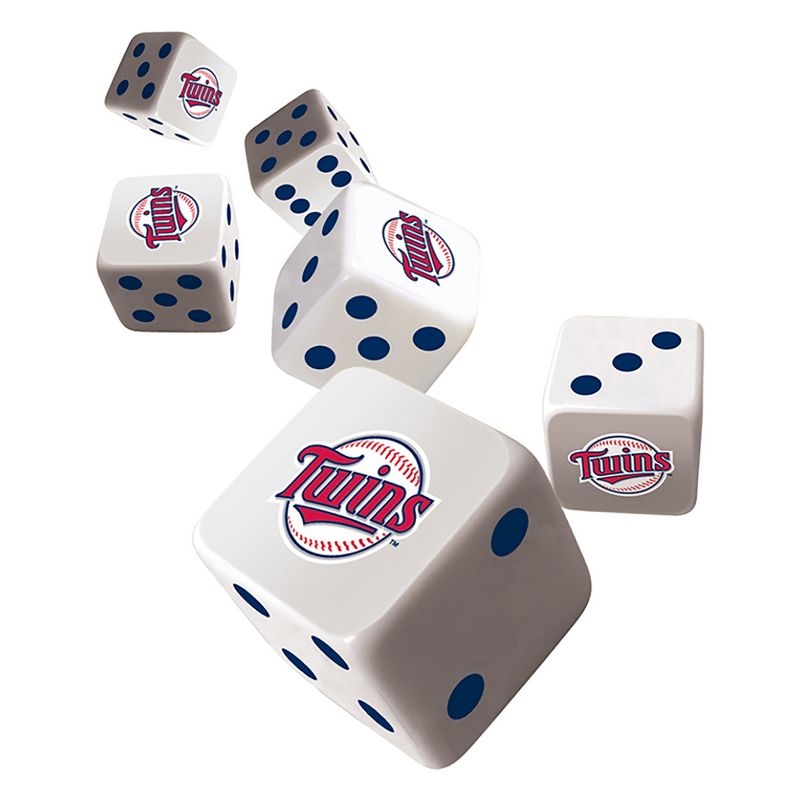 MasterPieces Officially Licensed MLB Minnesota Twins - 6 Piece D6 Gaming Dice Set Ages 6 and Up, 3 of 5