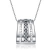 Guili Sterling Silver White and Black Cubic Zirconia Pendant - 3 of 3