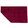 Hastings Home Soft, Absorbent, Reversible Cotton Bathroom Mats - 2-Pcs, Burgundy - 2 of 4