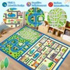 Washable Kids Play Rug Feet Kids Carpet Play Mat Car Play Rug, City Life Traffic Road Children Educational & Game Area Rug for Toddler Boys Girls - 2 of 4