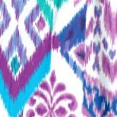 white multi batik