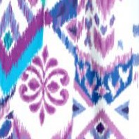 white multi batik