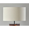 Adesso Kirby Shelf Floor Lamp Walnut Wood: Modern Design, Linen Shade, 3-Way Rotary Dimmer Switch - 3 of 3