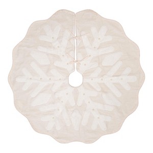C&F Home White Christmas Tree Skirt - 1 of 3