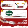 Karl Home Pre-lit 2D Nutcracker Soldier with 162 LED Warm White Lights and Stakes for Xmas Outdoor Holiday - 4 of 4