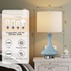 Maxax 23.5" Modern Ceramic Table Lamp With Usb Ports For Living Room/Bedroom - 3 of 4