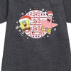 - SpongeBob SquarePants - Spongebob Patrick Candy Canes Graphic Short Sleeve Fleece Dress - 2 of 4