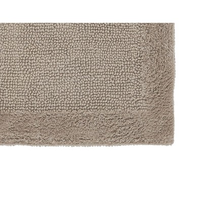 Edge Beige Cotton Tufted Reversible Bath Rug Set 17" x 24"