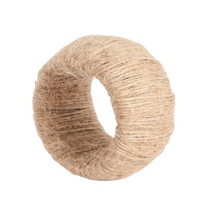 Saro Lifestyle Jute Napkin Ring (set of 4) - 1 of 4