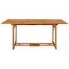 vidaXL Dining Table Durable Dining Table Rectangular Rustic Hardwood - 2 of 4