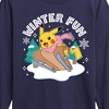 Boys' - Pokémon - Pikachu Winter Fun Sledding Long Sleeve Graphic T-Shirt - 2 of 4