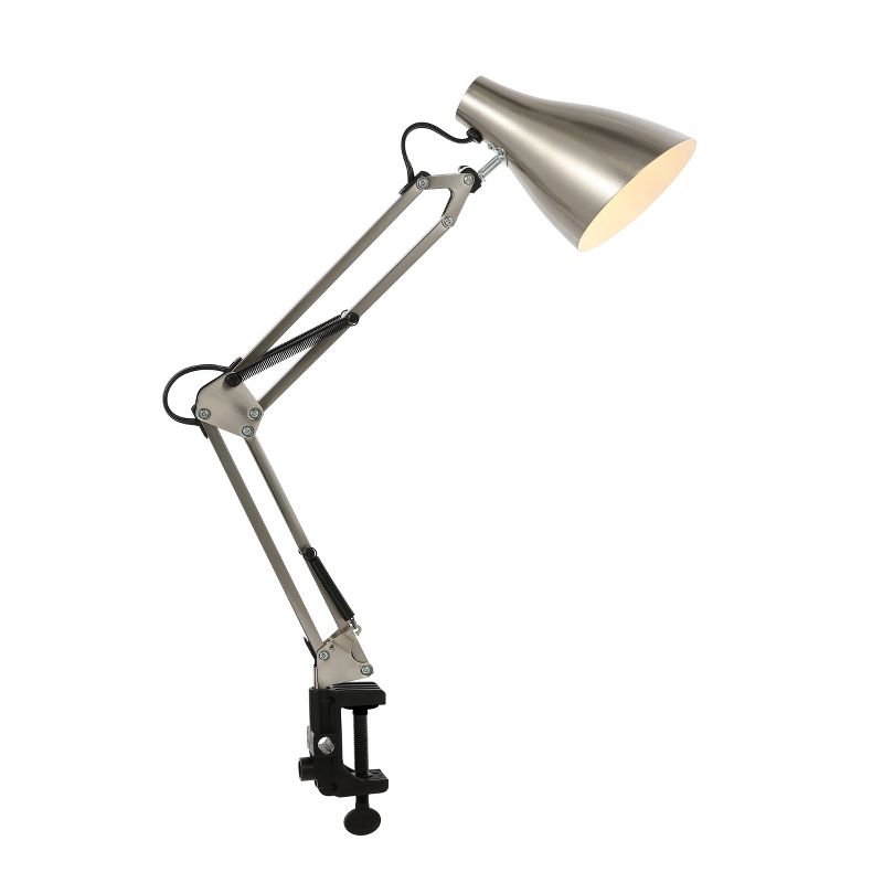 28.5" Odile Classic Industrial Adjustable Articulated Clamp-On Task Lamp (Includes LED Light Bulb) - JONATHAN Y, 3 of 9