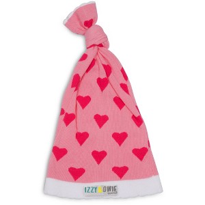 Pavilion Gift Company - Pink Heart  - One Size Fits All Baby Hat - Hats - 1 of 4