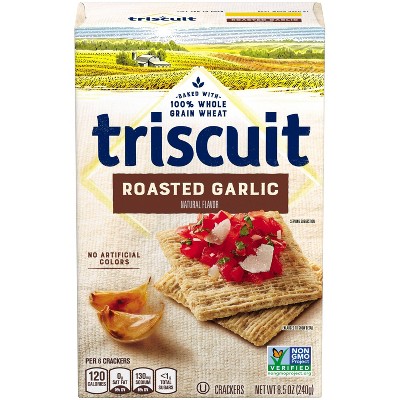 Triscuit Roasted Garlic Crackers - 8.5oz : Target