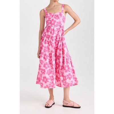 Women's Sleeveless Tiered Midi Dress - MOON RIVER