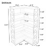 7-Tier Bookcase Home Office Bookshelf, L-Shaped Corner Bookcase with Metal Frame, Industrial Style Shelf with Open Storage, MDF Board-The Pop Home - 3 of 4