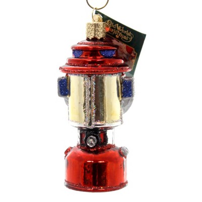 Old World Christmas 4.0 Inch Camping Lantern Tree Ornament , Portable Light Campsite (1PC)