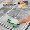 winado 3 Compartment 304 Stainless Steel Sink With Left Side Drainboard - 3 of 4
