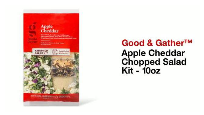 Apple Cheddar Chopped Salad Kit - 10oz - Good &#38; Gather&#8482;, 2 of 6, play video