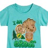 Girls' - Marvel - Guardians of the Galaxy Groot Sticker Fitted Short Sleeve Graphic T-Shirt - 2 of 4