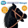 Playful Minds: Stick Pony - Midnight - Black, 34" Wood Stick Ride-On, 12" Plush - 2 of 4