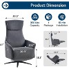 AMERLIFE Dual Motor Power Recliner Chairs for Adults, Adjustable Back & Footrest, Air Massage, USB & Type-C, - 2 of 4