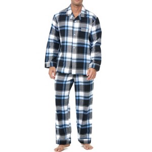 ADR Men's Flannel Pajamas, Soft Cotton Pajamas, Men's Flannel Shirt and Men's Flannel Pajama Pants with Pockets - 1 of 4