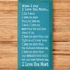 Slickblue Love You More Quote Wall Art, Solid Knotty Pine, Rustic Wood Sign, Farmhouse Style Decor, Color Options - 3 of 3