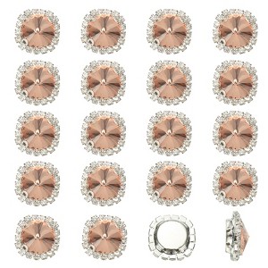 Unique Bargains DIY Craft Clothing Shoe Hat Bag Button Decor Claw Gem Rhinestones 32 Pcs - 1 of 4