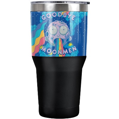 Rick And Morty Goodbye Moonmen Steel Tumbler 30oz Coffee Travel Mug