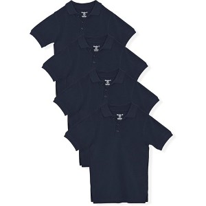 Studio 3 Little/Big Boy’s 4-Pack Short Sleeve Pique Polo Uniform Shirts - 1 of 3
