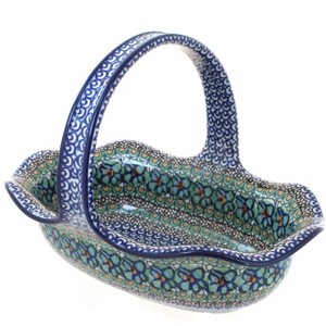 Blue Rose Polish Pottery 876 Ceramika Artystyczna Basket - 1 of 1