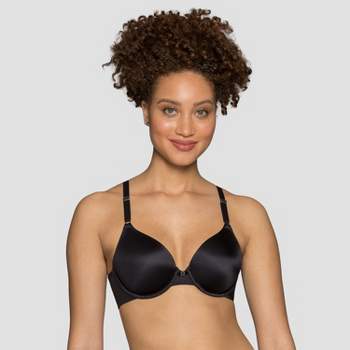 Vanity Fair Womens Beauty Back Full Coverage Underwire Smoothing Bra 75345  - Midnight Black - 34d : Target