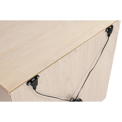 Hudson Eco-Friendly Nightstand with USB Port in Washed Natural